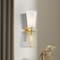Designers Fountain Liana 6in. 2-Light Brushed Gold Wall Sconce Light with a Combo of Etched Glass and Wire Cage Shades D328M-2WS-BG - alternate 7